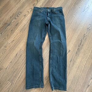Lee Men's Straight Fit Blue Jeans